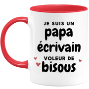 quotedazur - Mug Je Suis Un Papa ��crivain Voleur De Bisous - Cadeau F