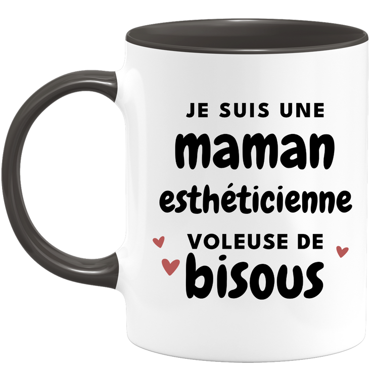 quotedazur - Mug I Am A Beautician Mom Thief Of Kisses - Original Mother's Day Gift - Gift Idea For Mom Birthday - Gift For Future Mom Birth