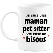 quotedazur - Mug I'm A Mom Pet Sitter Kiss Thief - Original Mother's Day Gift - Gift Idea For Mom Birthday - Gift For Future Mom Birth